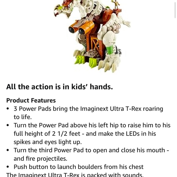 Imaginext Uptra T-Rex.π¦Missing a few accessories. Noted in pictures. Works! - Picture 16 of 17